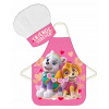 BrandMac Detská zástera s čiapkou Paw Patrol Skye a Everest