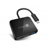 Connect IT USB-C hub, 3v1 (USB-C,USB-A,HDMI) - čierna