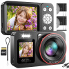 RETRO DIGITÁLNY FOTOAPARÁT 4K 64MP18X NÁSOBNÝ DIGITÁLNY ZOOM + KARTA 64GB