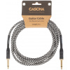 CASCHA Professional Line Guitar Cable, Straight, Tweed Black, 3 m