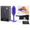 b-vibe - análna kolík s dvoma guľôčkami - 114g - fialová