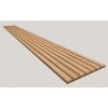 Dekoračný 3D lamelový Akustic panel 265x30x2,4cm Filc MDF Dub Charles lamela fólia Dub Eur 3D-F-DEU-DCH