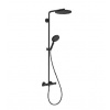Hansgrohe Raindance S - Sprchový set s termostatom, priemer 24 cm, 3 prúdy, EcoSmart, matná čierna 28823670
