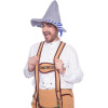 Šedý bavorský klobouk na Oktoberfest - Folat