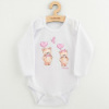 Detské body s potlačou New Baby Love Bears Biela 74 (6-9m)