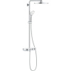 GROHE Euphoria SmartControl Duo nástenný sprchový systém s termostatom, horná sprcha 2jet priemer 310 mm, ručná sprcha 3jet, chróm/mesačná biela, 26507LS0