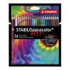 Pastelky akvarelové STABILO aquacolor ARTY, 24 ks rôznych farieb