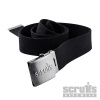 Cotton Adjustable Clip Belt Black - One Size Scruffs