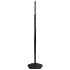 Monacor MS-28 - Stojan pre mikrofón lakovaný matný čierny, s tlmením hluku, čierna liata základňa (Ø 25 cm). Veľmi robustná a stabilná verzia
