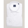 Pánska klasická biela košeľa s vysokým podielom ľanu 17009