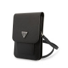 Púzdro Guess PU Saffiano Triangle Logo Phone Bag čierne