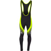 kalhoty FORCE F58 se šráky bez vložky,črn-fluo S