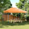 zahrada-XL Skladací pop-up párty stan oranžový 410x279x315 cm 4005009