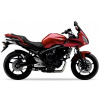 NÁLEPKY JUULA PRE YAMAHA FZ6 S FAZER 2007 ČERVENÁ METALICKÁ DRMK