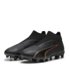 Puma Ultra Match Laceless Firm Ground Football Boots Black/Rose 9 (43)