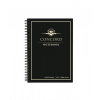 Špirálový zošit, A5, linajkový, 70 listov, CONCORD, čierny