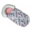 Baby Nellys Fusak, spacáček 105x55 Velvet Winter Lux - Flowers