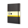 Zápisník Moleskine - mäkké dosky, XL, štvorčekový - čierny
