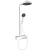 Hansgrohe Rainfinity, Showerpipe 250 1jet EcoSmart s termostatom ShowerTablet 350, biela matná, HAN-28742700