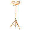 ECOLITE LED reflektor se stativem 2x30W, 4800lm, 4000K, IP65 oranžový, RMLED-2x30W/STJ/ORA