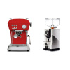 Ascaso Dream ONE, Love Red + Eureka Mignon Perfetto, CR chrome