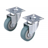 EXTOL PREMIUM Kolieska nábytkové otočné 50mm, 2ks, gumenné, šedé