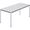 Obdĺžnikový stôl, štvorhranná rúrka pochrómovaná ,š x h 1600 x 800 mm