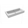 Kaldewei Puro - Umývadlo na stenu 900x460 mm s prepadom, bez otvoru na batériu, Perl-effekt, alpská biela 901506003001