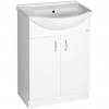 Aqualine Simplex Eco Skříňka s umyvadlem 65 x 87 cm, bílá mat SIME650