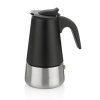 KELA Kanvica na espresso Ferrara nerez čierna 17,0 cm 9,0 cm 200,0 ml