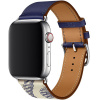 Kožený remienok pre Apple Watch (38/40/41mm) Encore Beton Blue