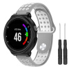 BStrap Silicone Sport remienok na Garmin Forerunner 235, gray/white SGA002C08