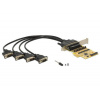 Delock PCI Express Card > 4 x Serial s voltage supply (89447)