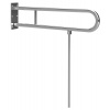 Sapho HANDICAP madlo sklopné s opornou nohou 813mm, nerez lesk XH523