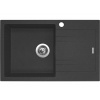 Granitový drez Sinks Linea 780 N Granblack ľavý
