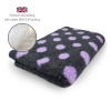 DRYBED Premium Vet Bed Bodky antracitový + fialový 100 x 75 cm