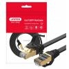 Patchcord Unitek S/FTP 7 RJ45 / RJ45 15 m čierny