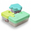 Melii Svačinový box Puzzle 850 ml zelená