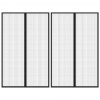 vidaXL Závesy proti hmyzu s magnetickými blokmi 2ks čierne 220x130 cm - 97609-59835