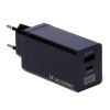 Wozinsky 65W GaN Nabijačka USB-A / USB C supports QC 3.0 PD čierna (WWCG01)