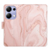Flip pouzdro iSaprio - Xiaomi Redmi Note 13 Pro 4G / Poco M6 Pro 4G - RoseGold Marble - kapsičky na karty (Knížkový flip kryt, obal, pouzdro iSaprio na mobil Xiaomi Redmi Note 13 Pro 4G / Poco M6 Pro