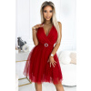 ŠATY OLGA - ČERVENÉ (ZN. NUMOCO záruka kvality. Originálne, trendy, sexi, štýlové, pohodlné.... oblečenie na každú príležitosť.)