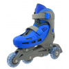 Kolečkové brusle TRISKATE BASIC vel.S 31-34, šedo-modré