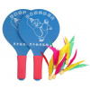 Battledore drevené rakety na bedminton modrá varianta 32367 - 32367