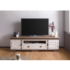 Bighome - TV stolík mango 200x45x55 biely lakovaný TOULOUSE