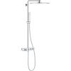 GROHE Euphoria SmartControl Cube Duo nástenný sprchový systém s termostatom, horná sprcha 2jet 310 x 310 mm, tyčová ručná sprcha 1jet, chróm, 26508000