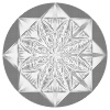 Vymalujsisam.sk Bodkovanie - Mandala hviezda Farba: Červená, Veľkosť: 50x50cm, Rám: Bez rámu, iba zrolované plátno