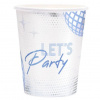 Papierové poháre Lets Party biele 220ml 6ks