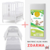 Italbaby detská postieľka Bubbles s komplet výbavou biela + matrac ZDARMA