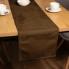 Biante Behúň na stôl/imitácia brúsenej kože Alcantara ALC-017 Hnedý hrdzavý 35x140 cm